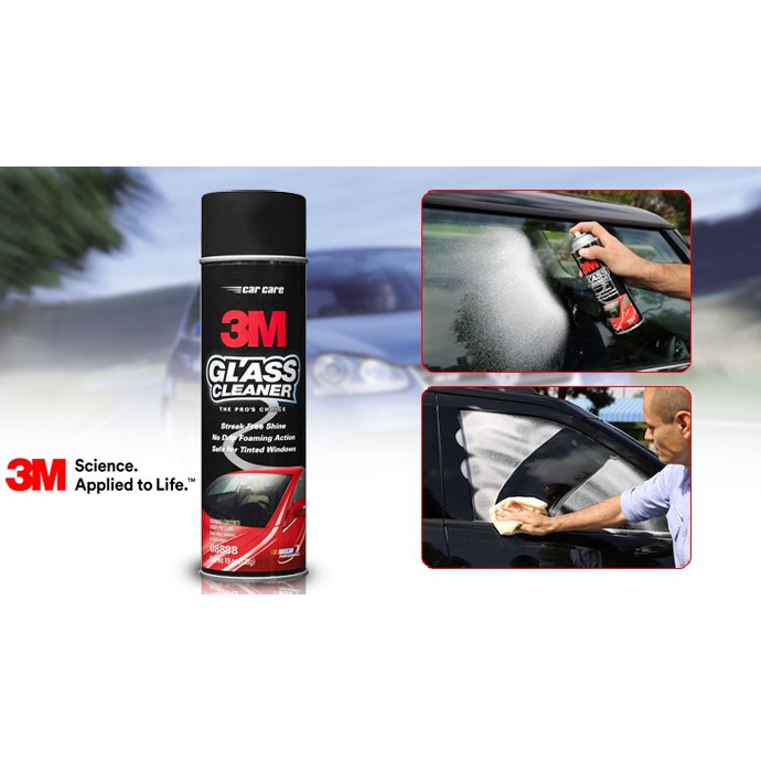 Dung dịch rửa kính và vệ sinh kính xe hơi 3.M Glass Cleaner 08888
