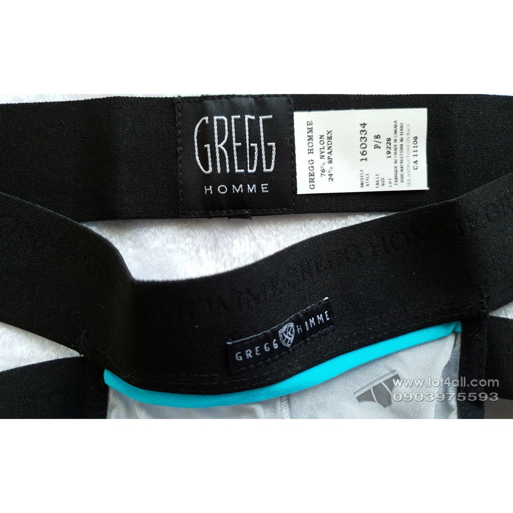 [CHÍNH HÃNG] Quần lót nam Gregg Homme Super Ero Hyperstretch Jockstrap Silver