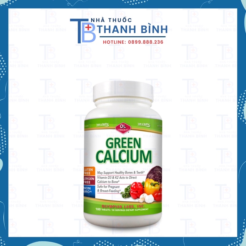 GREEN CALCIUM - Viên Nén Bổ Sung Calci Hưu Cơ Cho Mẹ Bầu Và Trẻ Đang Phát Triển