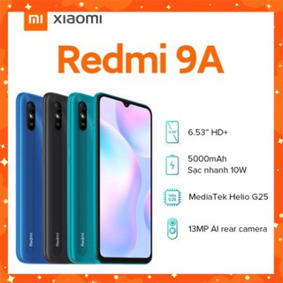Điện thoại xiaomi redmi 9a 2gb/32gb fulbox nguyên seal chính hãng xm9a - điện thoại giá rẻ
