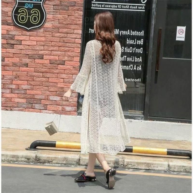 Áo Choàng Đi Biển, Khoác Ren Dài Quảng Châu Vivi Shop