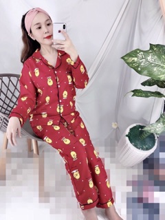 Pizama kate thái tay dài quần dài