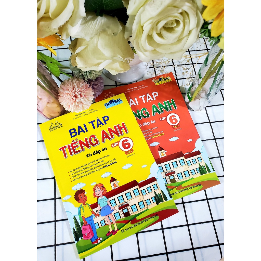 Sách - GLOBAL SUCCESS - Combo Bài tập tiếng anh lớp 6 tập 1 + tập 2 (có đáp án) - tái bản 01