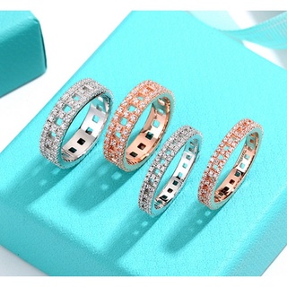 Nhẫn hở mạ bạc 925 đính đá zircon lấp lánh