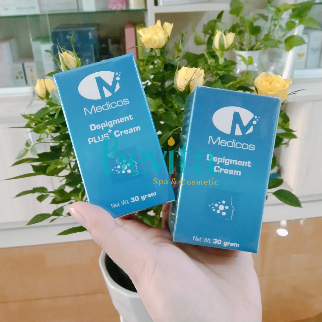 Bộ giảm nám nặng Medicos Depigment Cream, kem giúp mờ nám thâm sạm - Bevita