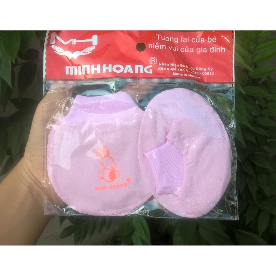 Set bao chân bao tay Minh Hoàng chất đẹp cho bé