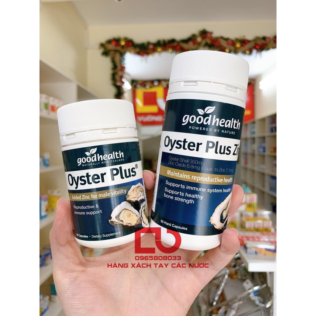 Tinh chất hàu Goodhealth Oyster Plus ZinC 60 viên của Úc