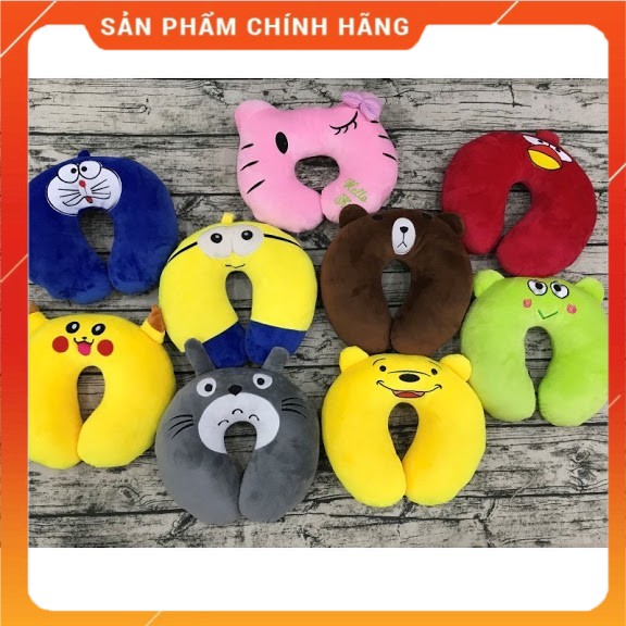 BIG SALE Gối kê cổ nhiều màu,gối chữ U totoro văn phòng tặng kèm bịt mắt