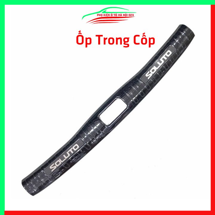 Ốp chống trầy cốp Kia Soluto vân titan