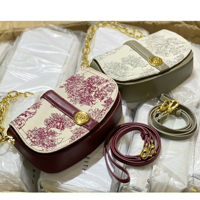 túi cầm tay + đeo chéo nữ CK2-20151118 họa tiết