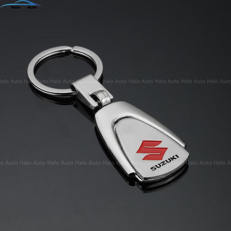 Móc Khóa Logo Bằng Thép Không Gỉ Cho Xe Suzuki