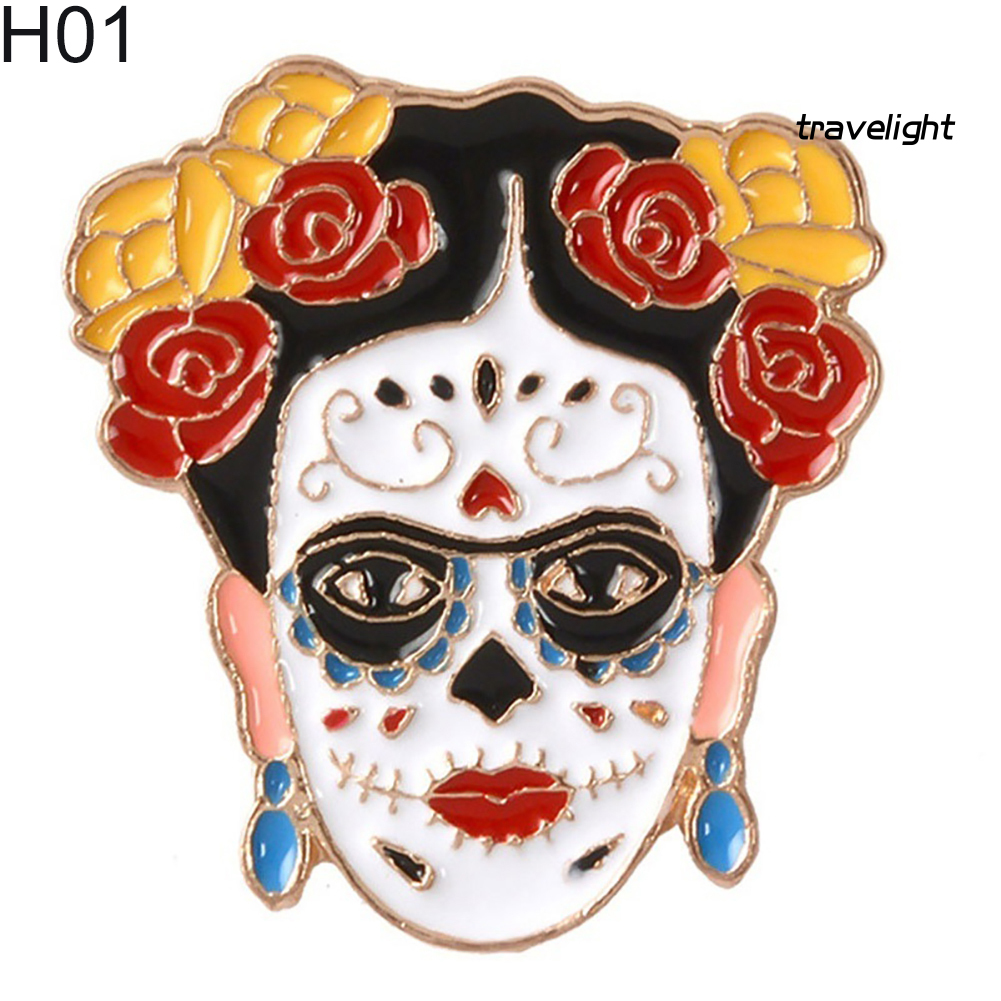 Cài Áo Họa Tiết Hoạt Hình Frida Kahlo Mexico K1