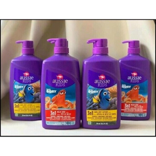 Sữa tắm Aussie Kids 3 in 1 kết hợp sữa tắm, dầu gội, dầu xả trong 1 chai 778 ml