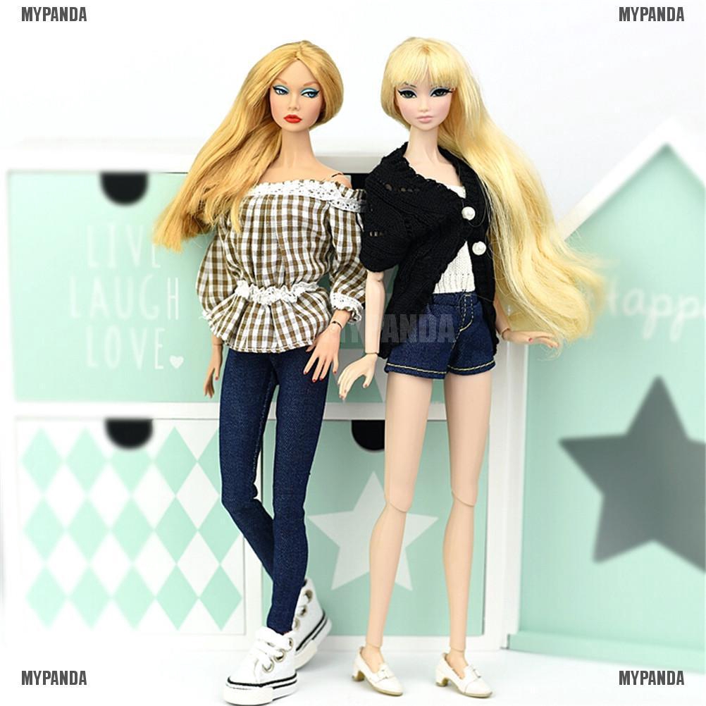 Set 2 Quần Jeans thời trang cho búp bê tỉ lệ 1 / 6