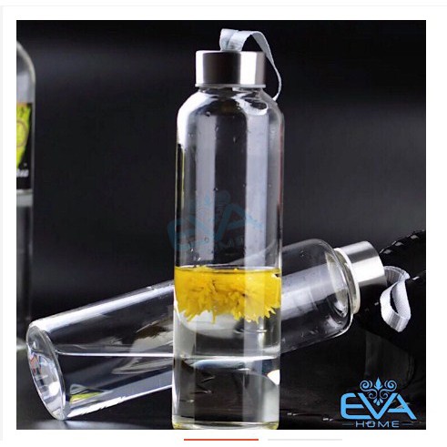 Bình Đựng Nước Thủy Tinh Có Dây Xách 300ml và 500ml