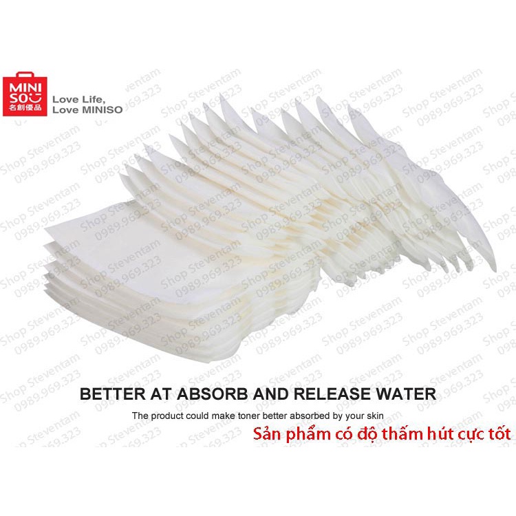 Bông tẩy trang Miniso 180 miếng - Nhật Bản