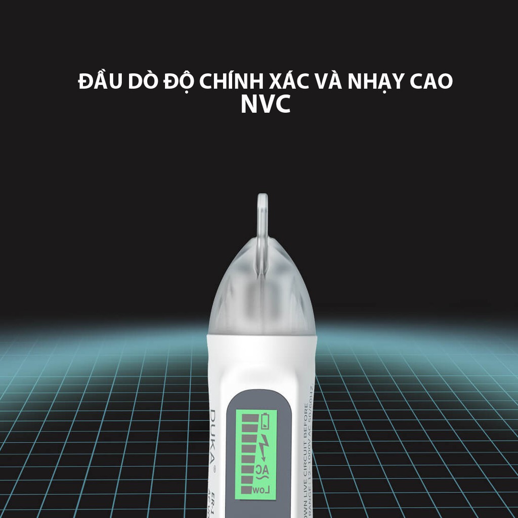 Bút thử điện thông minh Xiaomi Duka. Bút thử điện không tiếp xúc có màn hình.