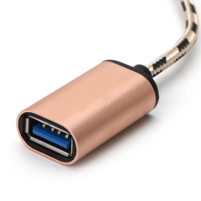 inter Metal Type C USB 3.1 Male To USB 3.0 Female Adapter OTG Data Cable Connector New