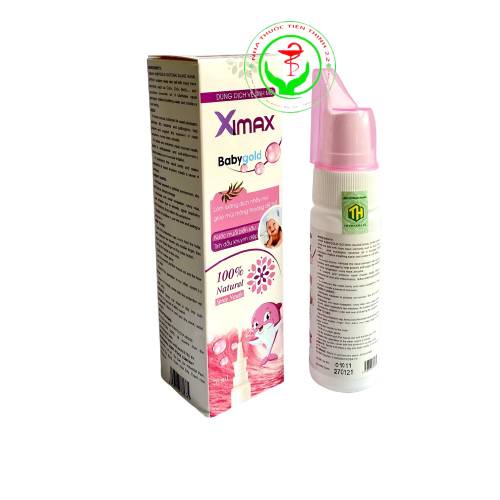 Dung dịch xịt vệ sinh mũi Ximax nước muối biển sạch sâu người lớn và Trẻ em chai 70 ml