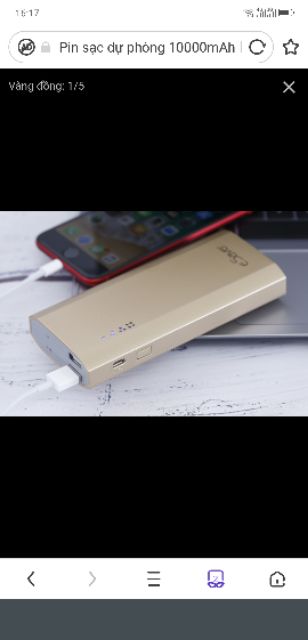 Pin sạc dự phòng Esaver 10.000 mAh chính hãng bảo hành 1 năm  bảo hành 1 năm 1 đổi 1