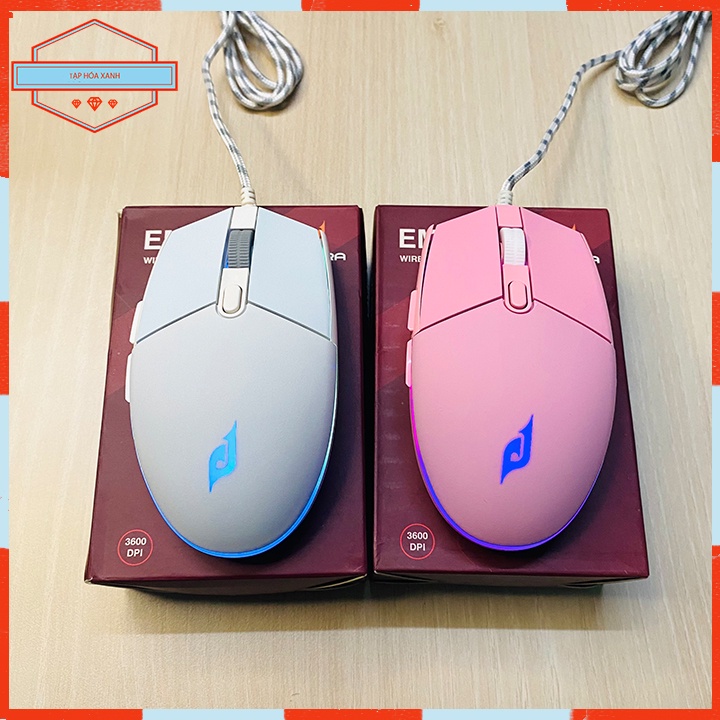 Chuột Máy Tính Có Dây E-Dra EM6102 Led RGB Chuyên Game Chuột Vi Tính LapTop Pc Gaming