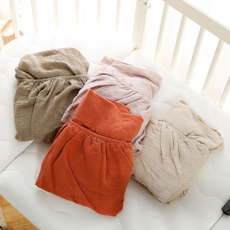 Ga Trải Giường Cotton Mềm Mại Co Giãn Dành Cho Bé