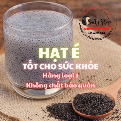 200gr Hạt É Sạch Loại 1 Giảm Cân (Hột É Ngon) - Nông Sản Quê SALLY SHOP