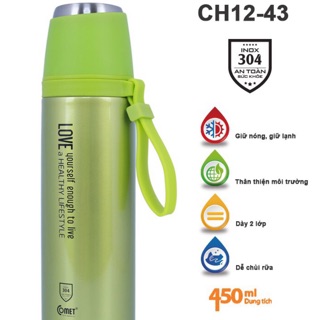 Bình giữ nhiệt Comet CH1243 màu xanh ngọc