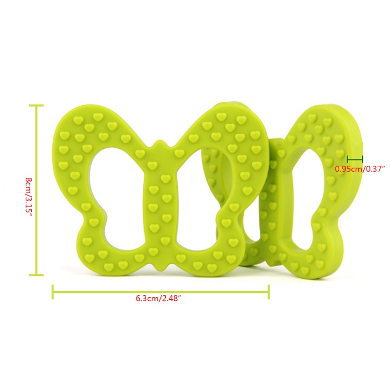 Đồ Chơi Gặm Nướu Bằng Silicone Hình Bướm Dành Cho Bé