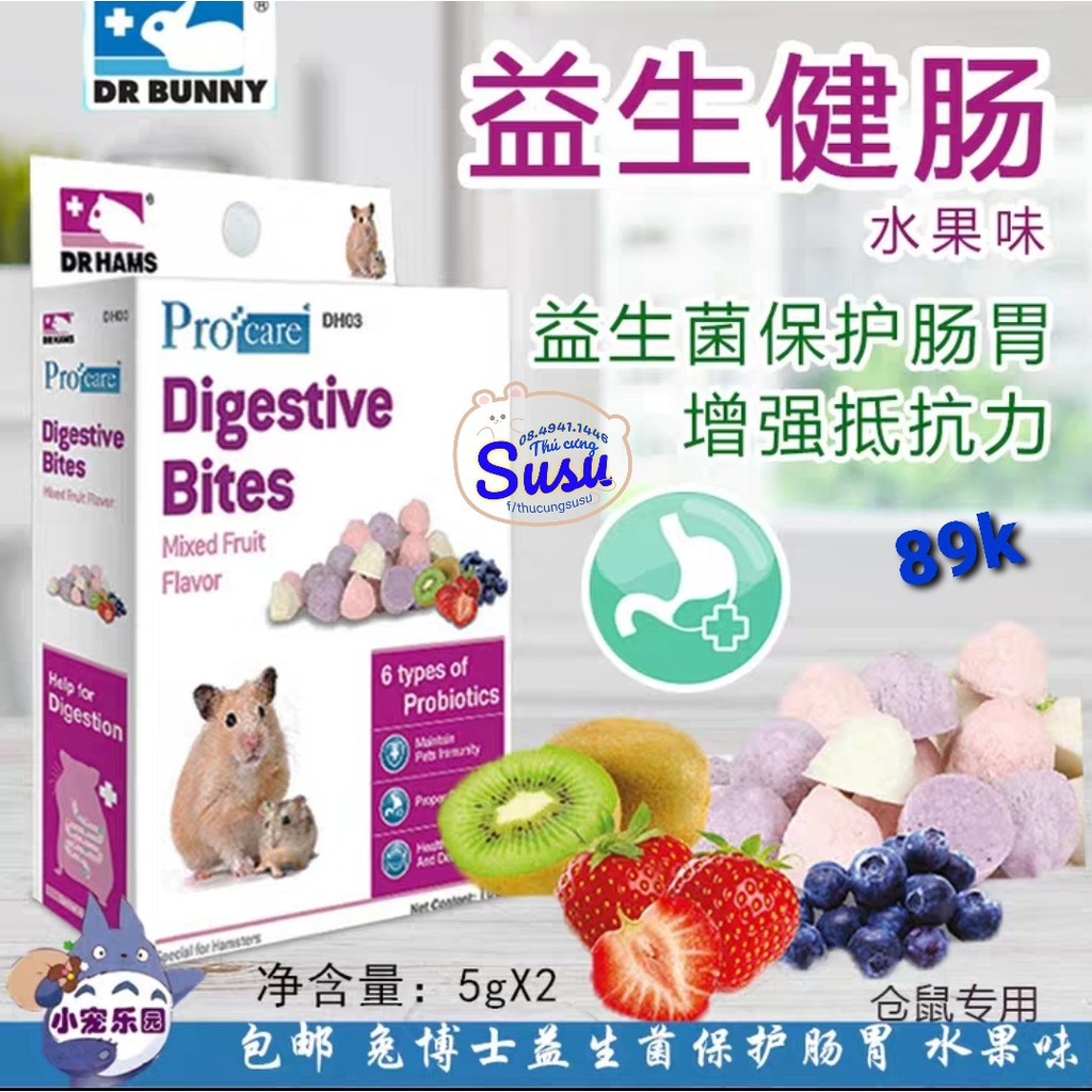 Bánh trái cây tốt cho tiêu hoá dùng cho Hamster- DH03- Dr Bunny