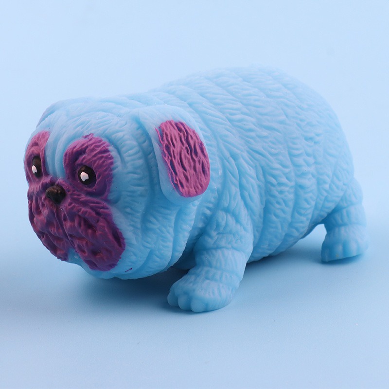 (4 MÀU) SQUISHY Con Chó PUG chó Pitbull Cát Kéo dài cực đáng yêu hot tiktok bóp xả stress