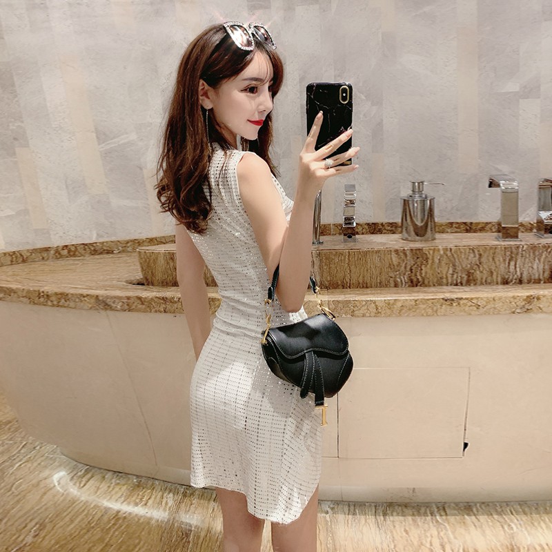 Đầm nữ dáng ôm Emilyshop họa tiết kim tuyến