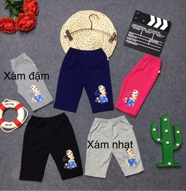 QUẦN LEGGING ÔM LỬNG BÉ GÁI ELSA SIZE NHỠ 3-12 GIÁ SỐC