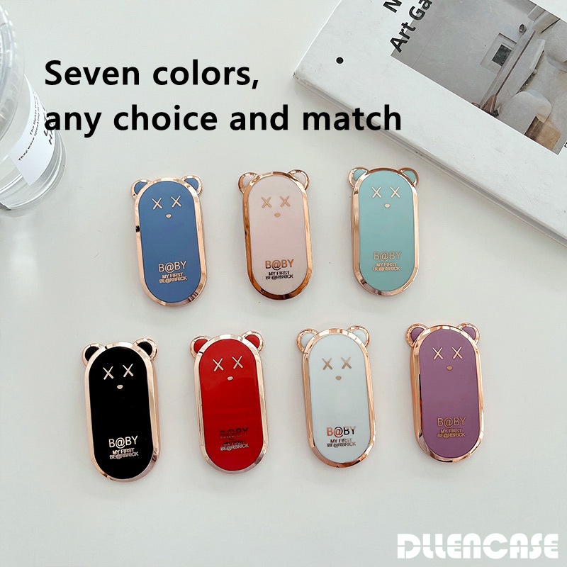 Dllencase Giá Đỡ Điện Thoại / Máy Tính Bảng mini Mạ Điện Họa Tiết Hoạt Hình Sáng Tạo