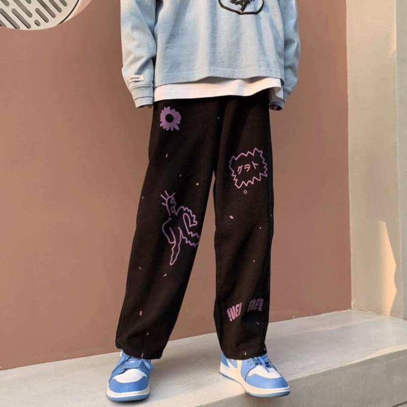 quần ống rộng Họa Tiết Graffiti Size S-3Xl Phong Cách Hiphop Cho Nam | BigBuy360 - bigbuy360.vn