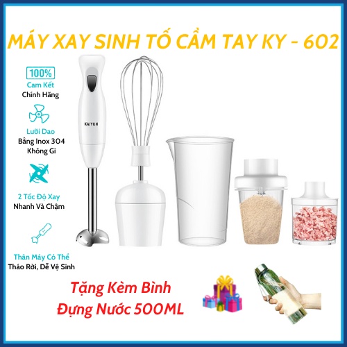 Máy xay đa năng trọn bộ 6 món, bộ máy xay ép thịt rau củ quả đánh trứng công suất lớn siêu mạnh hàng cao cấp