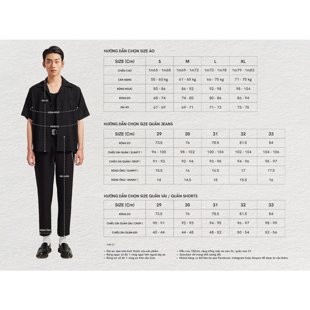 Áo sơ mi ngắn tay nam chống nhăn Highway (Menswear) Diego đen