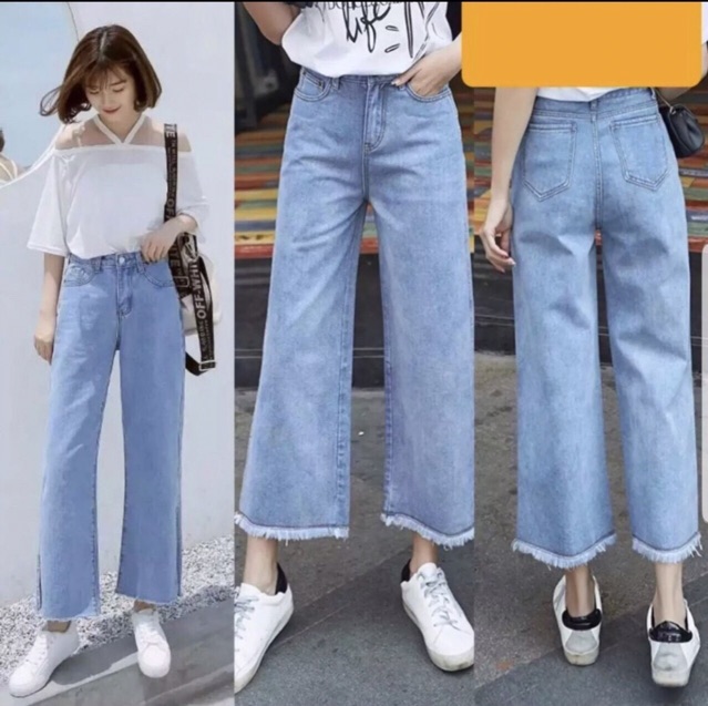 QUẦN JEAN ỐNG RỘNG TUA GẤU | BigBuy360 - bigbuy360.vn