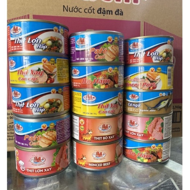 Đồ Hộp Hạ Long Các Loại 150g/175g