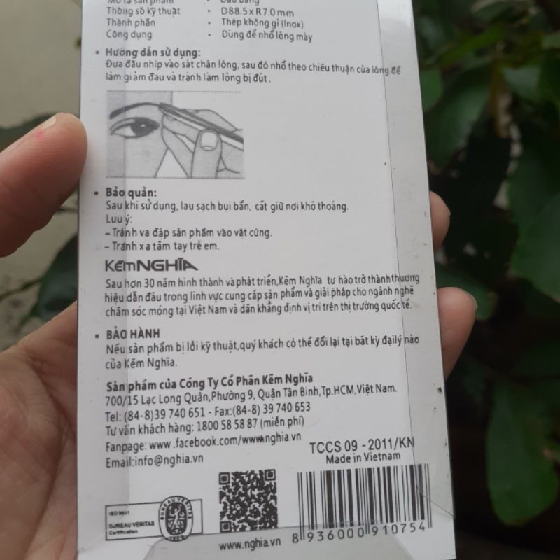Nhíp nhổ lông mày N-402