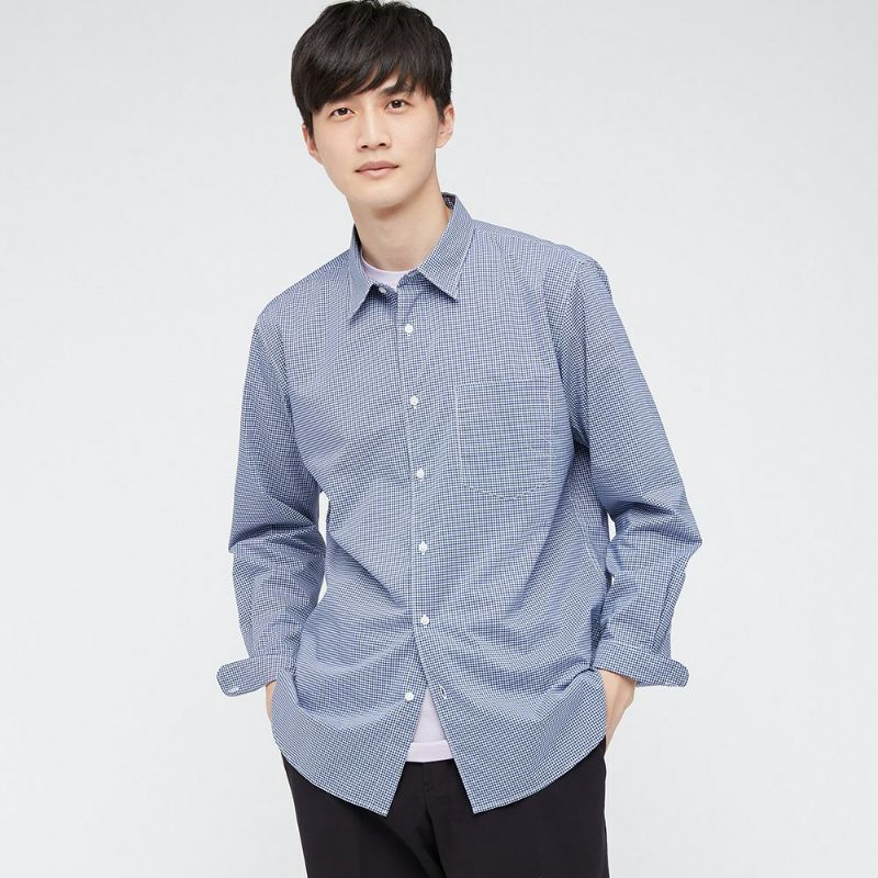 Sơ Mi Nam Uni Easy Care Checked,Fine Cloth Chống Nhăn,Nhàu,Siêu Thoáng Mát