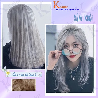 Thuốc nhuộm tóc Xám Khói Tro sử dụng tại nhà nhiều thảo dược giá rẻ kcolor