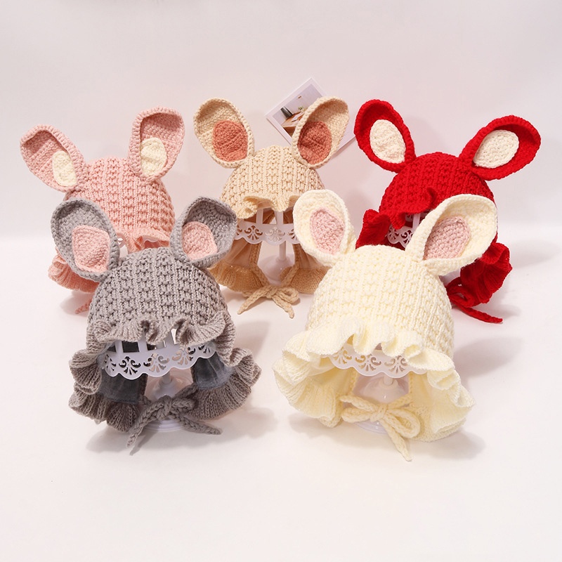 Mũ beanie Tai Thỏ Cho Bé Trai Và Bé Gái