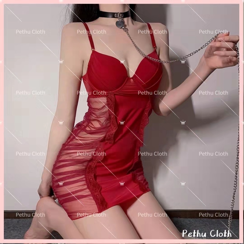 （Q1,HCM)🤞Đồ ngủ nữ sexy Có mút đệm ngực2 dây Chất Thun Tăm Mềm Mại Mặc Ngủ Thoải Mái 40-65kg--023