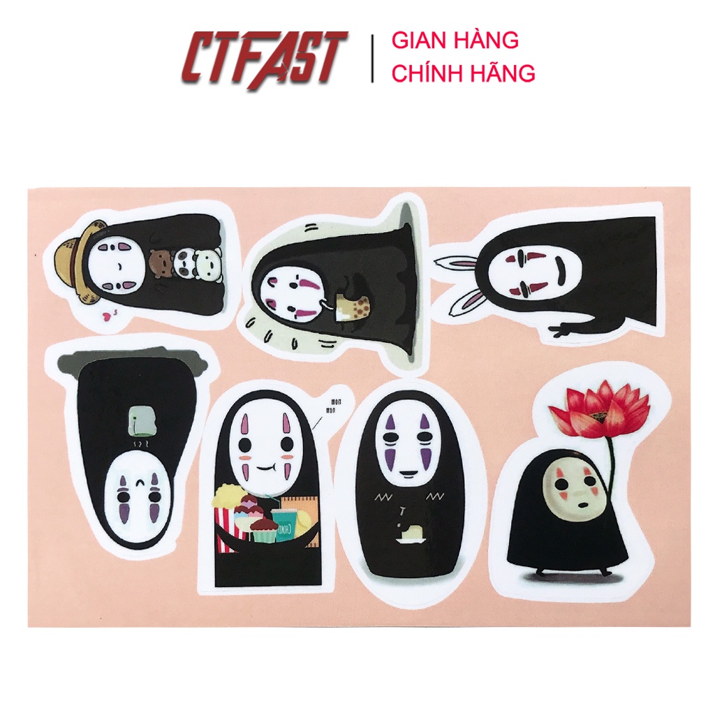 Sticker cute Ctfast, chống nước dán laptop, điện thoại, đàn guitar, mũ bảo hiểm, vali