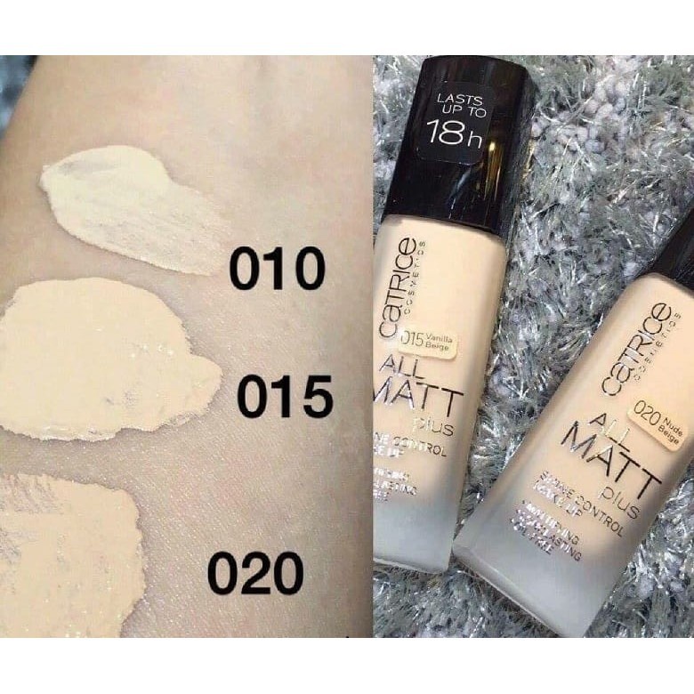 (Mẫu mới) Kem Nền Catrice All Matt Plus Shine Control Make Up 18h