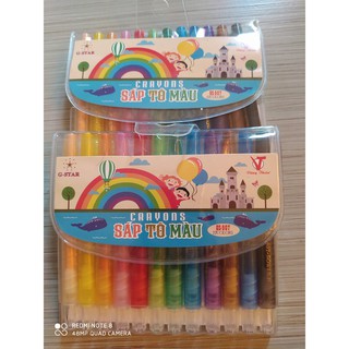 Sáp vặn tô màu Gstar -12 màu ngắn