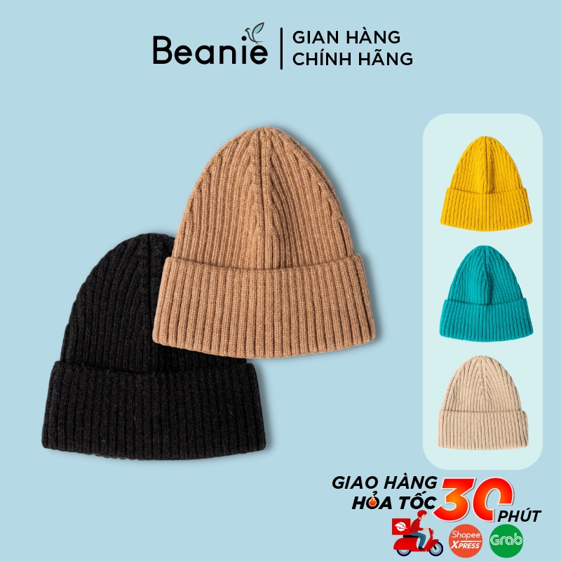 Mũ Len Dệt Kim BEANIE Unisex Cao Cấp Cả Nam Và Nữ Hàn Quốc, Nón Len Trơn Nhiều Màu Thời Trang Mùa Đông B011