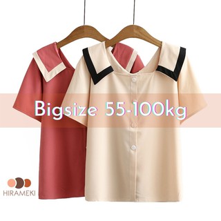 [BIGSIZE] ÁO CHIFFON CỔ VUÔNG DỄ THƯƠNG 55-100KG
