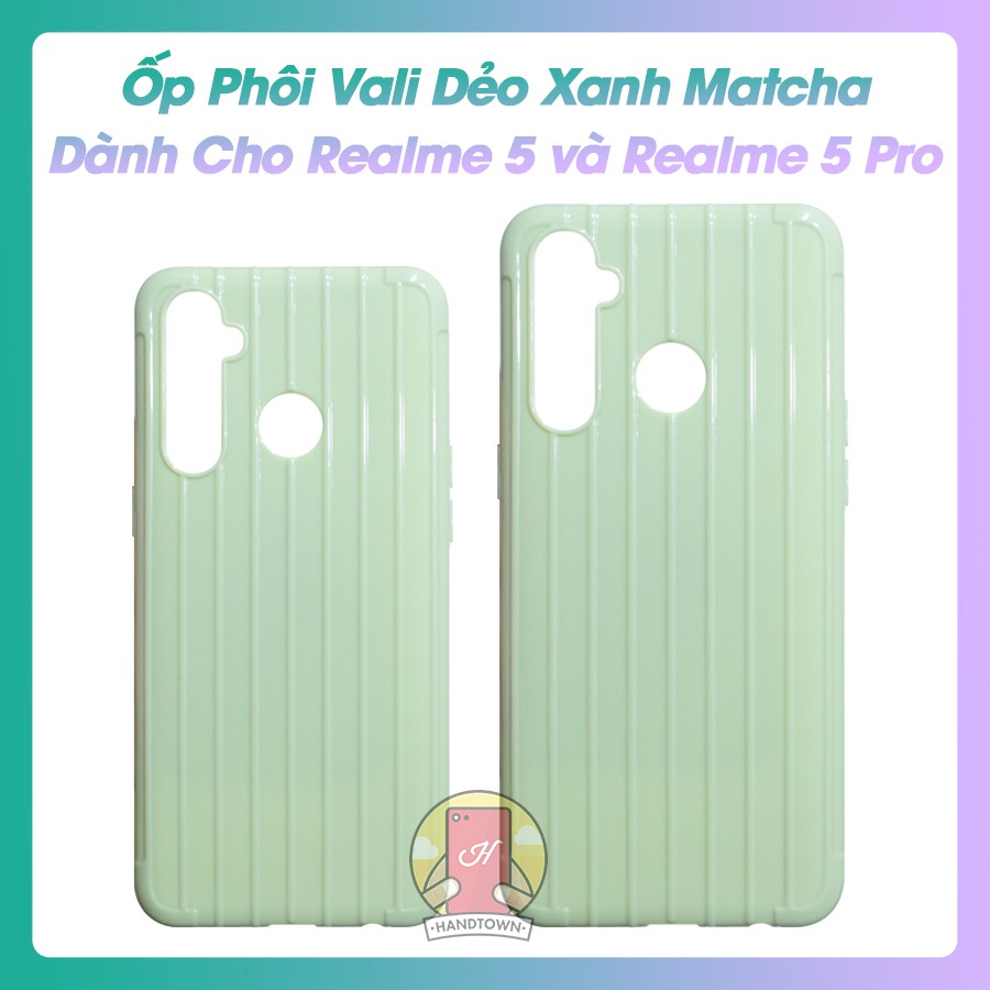 Ốp Lưng TPU Dẻo Vali Chất Sọc Dành Cho Realme 5 / Realme 5 Pro / Realme Q
